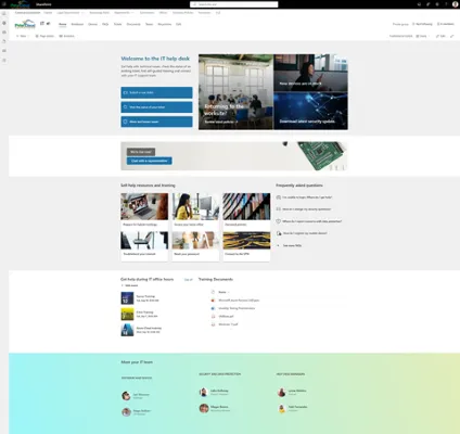 SharePoint Landing page
